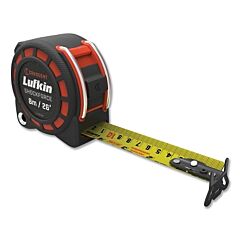 Lufkin® L1125Cme-02 Shockforce Night Eye Dual-Sided Tape Measure, 1-3/16 In W X 35 Ft L, Cme Blade