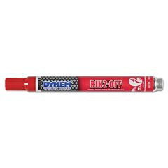 Dykem 91106 Rinz Off Water Removable Temporary Marker, Red, Medium