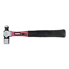 Proto® 1312Pgd Ball Pein Hammer, Fiberglass Handle, 12 1/16 In, Forged Steel 12 Oz Head