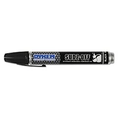 Dykem 44985 Sudz Off Detergent Removable Temporary Marker, Black, Threaded Cap Tip