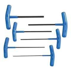 Proto® 4969 6 Pc. Metric T-Handle Hex Key Sets, 6 Per Set, Hex Tip, Metric