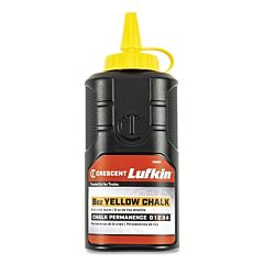 Lufkin® Cb08Y Chalk Refill, 8 Oz Bottle, Yellow