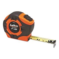 Lufkin® Pqr1425N Quickread Power Return Tape, 25 Ft X 1 In, Sae, Single Sided, Hi-Viz® Orange
