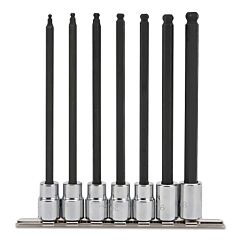Proto® 4900Bd 7 Piece Ball Style Extra Long Hex Bit Sets, 3/8 In