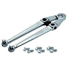 Facom® Fa-118A Pin Spanner Wrenches, 4 In Opening, Square Pin, Chrome Vanadium Steel, 10 5/8 In