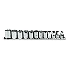 Proto® 52212 Torqueplus 12 Piece Metric Socket Sets, 3/8 In, 6 Point