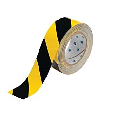 Brady® 104317 Toughstripe Floor Marking Tape, 2 In X 100 Ft, Black/Yellow