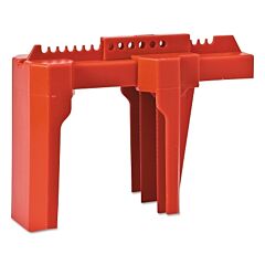 Brady® Bs08A-Rd 4-Legged Ball Valve Lockouts, 0.313 In Dia. Shackle, 4.44W X 12D X 8.66H, Red