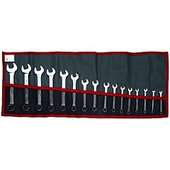 Facom® Fm-39.Je16T 16 Piece Short Combination Wrench Sets, Points, Metric