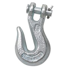 Peerless 8023435 Grade 70 Clevis Grab Hooks, 3/8 In, 5,400 Lb, Bright Zinc