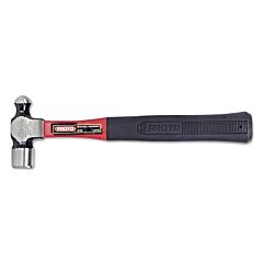 Proto® 1316Pgd Ball Pein Hammer, Straight Fiberglass Handle, 13 In, Forged Steel 16 Oz Head