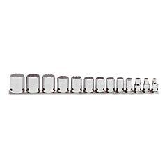 Proto® 52124-Tt Tether-Ready Drive Socket Sets, 3/8 In Drive, 12 Point, Inch
