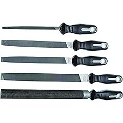 Nicholson® 22040Hnnn 5-Pc General Purpose File Sets With Ergonomic Handles, 6 In, 8 In, 10 In