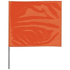 Presco 4521O Stake Flags, 4 In X 5 In, 21 In Height, Pvc; Steel Wire, Orange