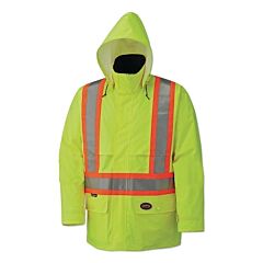 Pioneer® V1090160U-L 5594U/5596U Hv 150D Lightweight Waterproof Jacket W/Detatchable Hood, Large, Yellow