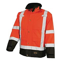 Pioneer V1200251U-Xl Hi-Vis Ripstop Waterproof Safety Jacket, X-Large, Orange