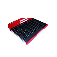 Kennedy 81934 Abs Plastic Drawer Organizer, 2-Pc, 11 Compartments, 1 Adder, Used With 34 In Cabinet X 2 In Drawer, Black