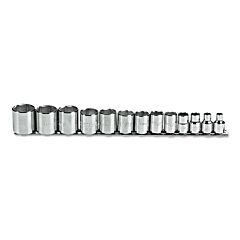 Proto® 52126 Torqueplus 13 Piece Socket Sets, 3/8 In, 6 Point