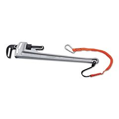 Proto® 814A Aluminum Pipe Wrenches, 90 Deg Head Angle, Forged Steel Jaw, 14 In