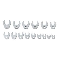 Proto® 49003Cf 15-Piece Crowfoot Wrench Sets, Inch, 3/8 In Drive