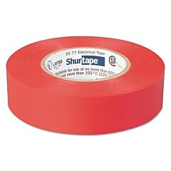 Shurtape® 104700 Ev 77 Professional Grade Electrical Tapes, 66 Ft X 3/4 In, Red, 100/Case