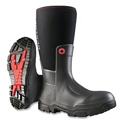 Dunlop® Od60A93.Ch.05 Snugboot Craftsman Boots, Unisex, M5/W7, Mid-Calf, Purotex/Purofort®, Black, Plain Toe