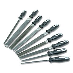 Nicholson® 22030Hnnn 9-Pc Maintenance File Sets With Ergonomic Handles, 6 In, 8 In, 10 In, 12 In, American Pattern