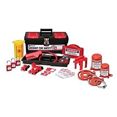 Brady® 105955 Personal Electrical Lockout Toolbox Kit With 3 Padlocks