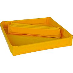 Brady Fw363604-Y Foam Side Wall Berm, 36 In X 36 In X 4 In, 20 Gal, Yellow