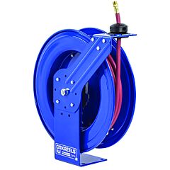 Coxreels® Ez-Sh-3100-Hv Hi-Vis Safety Hose Series Spring Driven Hose Sh Series Model Reel, Ez-Coil®, 3/8 In Hose Id, 100 Ft Hose