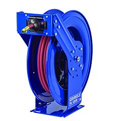 Coxreels® Ez-Tsh-3100-Hv Hi-Vis Safety Hose Series Spring Driven Hose T Series Model Reel, Ez-Coil®, 3/8 In Hose Id, 100 Ft Hose