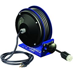 Coxreels® Pc10-3012-A Pc10 Series Power Cord Reels, 12/3 Awg, 20 A, 30 Ft, Single Receptacle