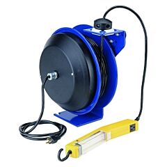 Coxreels® Pc13-5012-A Pc13 Series Power Cord Reels, 12/3 Awg, 20 A, 50 Ft, Single Industrial Plug