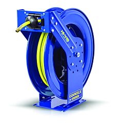 Coxreels® Tsh-N-475-Hv Hi-Vis Safety Hose Series Spring Driven Hose T Series Model Reel, 1/2 In Hose Id, 75 Ft Hose