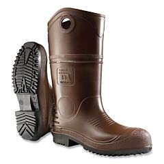 Dunlop® 8408600.07 Durapro® Xcp Rubber Boots, Steel Toe, Men'S 7, 16 In Boot, Pvc, Brown/Black