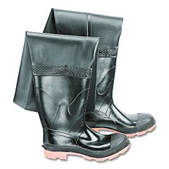 Dunlop® 8604900.09 Storm King Steel Toe Thigh Waders, Men'S 9, 27 In, Polyester/Pvc, Black/Brown