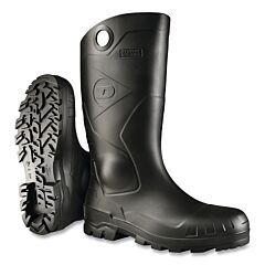 Dunlop® 8677600.03 Chesapeake Rubber Boots, Steel Toe, Unisex 3, 16 In Boot, Pvc, Black
