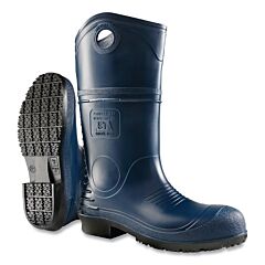 Dunlop® 8908600.16 Duropro® Rubber Boots, Steel Toe, Men'S 16, 16 In Boot, Polyblend/Pvc, Blue/Black