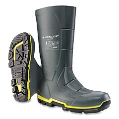 Dunlop® Mz2Le02.13 Metmax® Full Safety Metatarsal Boots, Steel Toe/Midsole, Men'S 13, 15 In, Pvc, Gray
