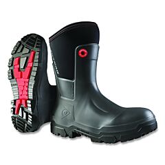 Dunlop® Nd68A93.Ch.11 Snugboot Craftsman Full Safety Boots, Unisex, M11/W13, Mid-Calf, Purotex/Purofort®, Black. Steel Toe