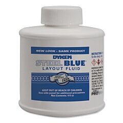 Dykem 80300 Layout Fluid, 4 Oz Brush-In-Cap, Blue
