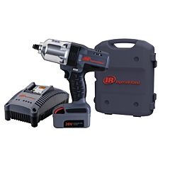 Ingersoll Rand W7152P-K22 Iqv20 Series™ High-Torque Cordless Impact Wrench, 1/2 In Sq, 1,900 Rpm, Pin Retainer, Kit With Batteries