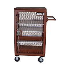 Jobox® 1-402990 Mesh Cabinets, 33 In X 33 In X 51.25 In, 2 Door, 1000 Lb Cap., Brown