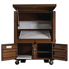 Jobox® 1-510990 Mobile Field Offices, 63 In X 33 In X 80 In, 3 Doors, 2 Shelves
