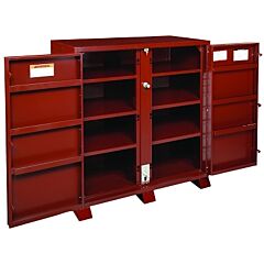 Jobox® 1-694990 Extra Heavy-Duty Cabinets, 60 1/8W X 24 1/4D X 60 3/4H, 2 Doors, 11 Shelves