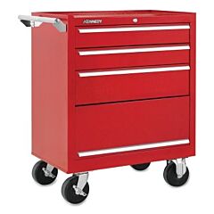 Kennedy 273Xr Industrial Roller Cabinets With Swing-Down Panel, 3 Drawer, 27 In High, Red