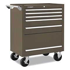 Kennedy 295Xb Industrial Series Roller Cabinet, 29 X 20 X 35 In, 5 Drawers, Brown, W/Slide