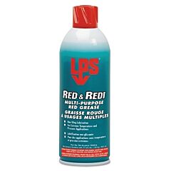 Lps 5816 Red And Redi Multi-Purpose Red Grease, 16 Oz, Aerosol Can