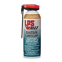 Lps 91516 Max Heavy-Duty Silicone Lubricant Water-Based Lubricant And Protectant, 13 Wt Oz, Aerosol Can With Straw Actuator