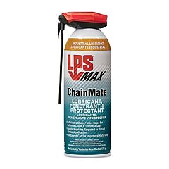 Lps 92416 Max Chainmate Lubricant, Penetrant And Protectant, 11 Wt Oz, Aerosol Can With Straw Actuator